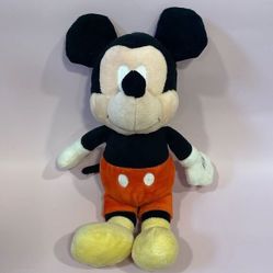 Disney Baby Mickey Mouse Rattle/Crinkle Baby Toy Good Used Condition 11.5” long 