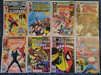 Spider-Man Marvel Team-Up Lot (8), 1st Frog-Man 121, 113- 130 (1982)