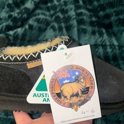 Black Sheepskin Australian Ugg Slippers!  