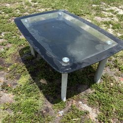Dirty Modern Glass Table 