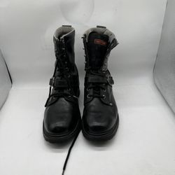 HARLEY-DAVIDSON Men's Waterproof Leather‎ Riding Motorcycle Boots Buckle SZ 12