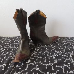 womens old gringo boots grey/brown 5.5 B