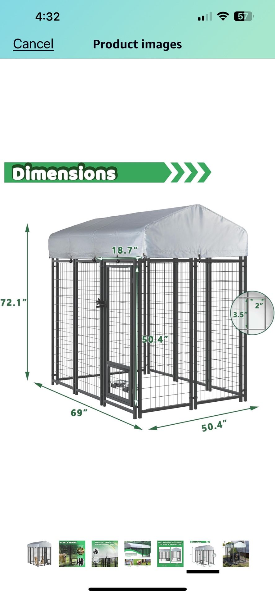 Dog Kennel-new in box