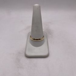 14kt Gold Engagement Style Band w/ Plain Design