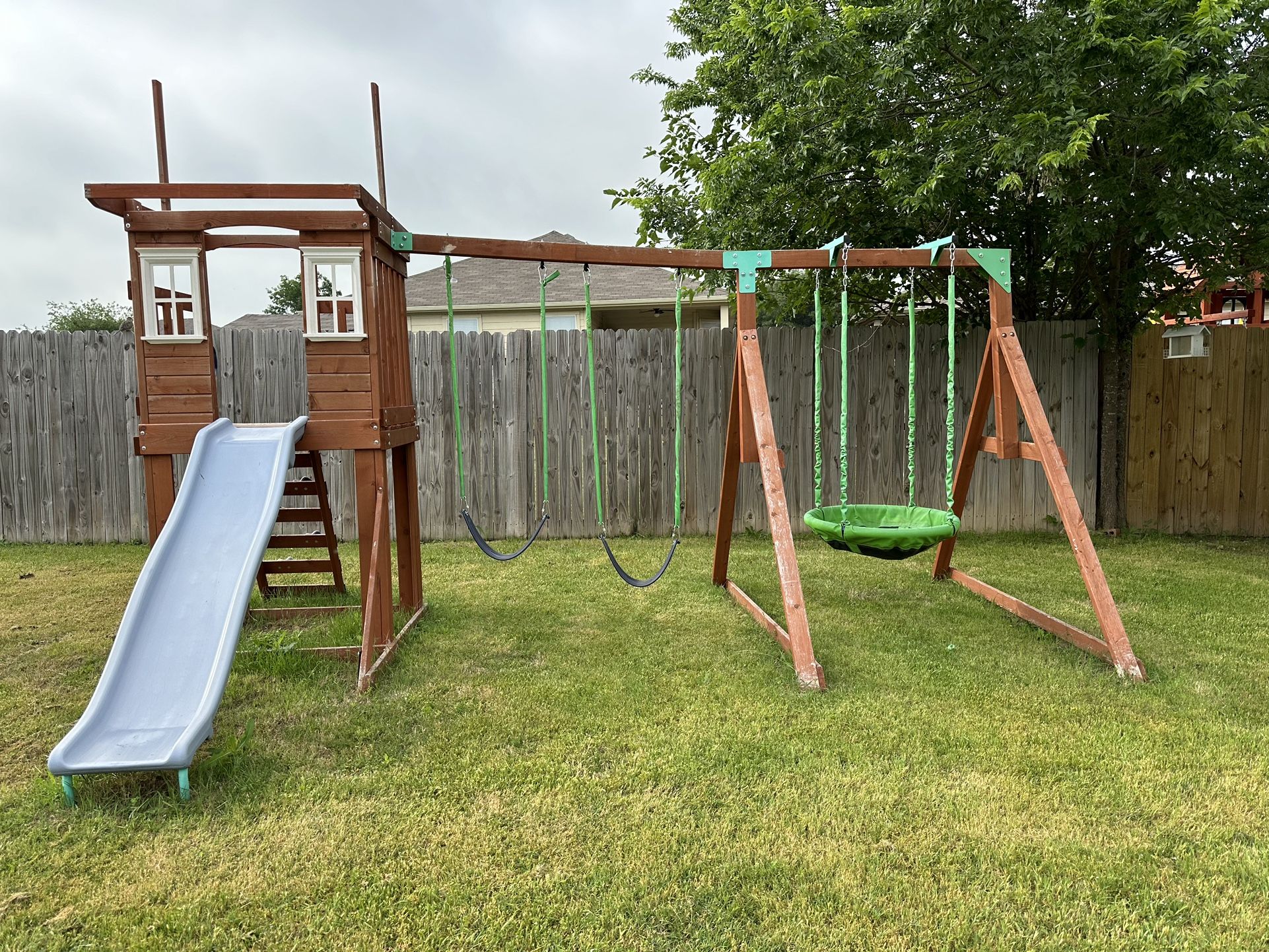 Wood Swing Set