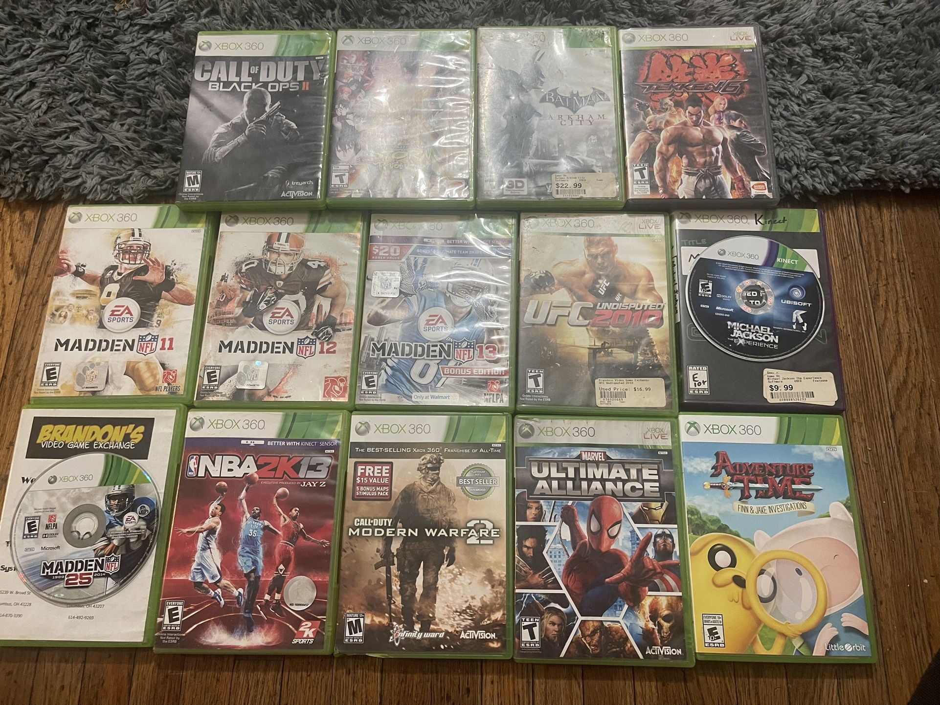 Total of 18 Xbox 360 games