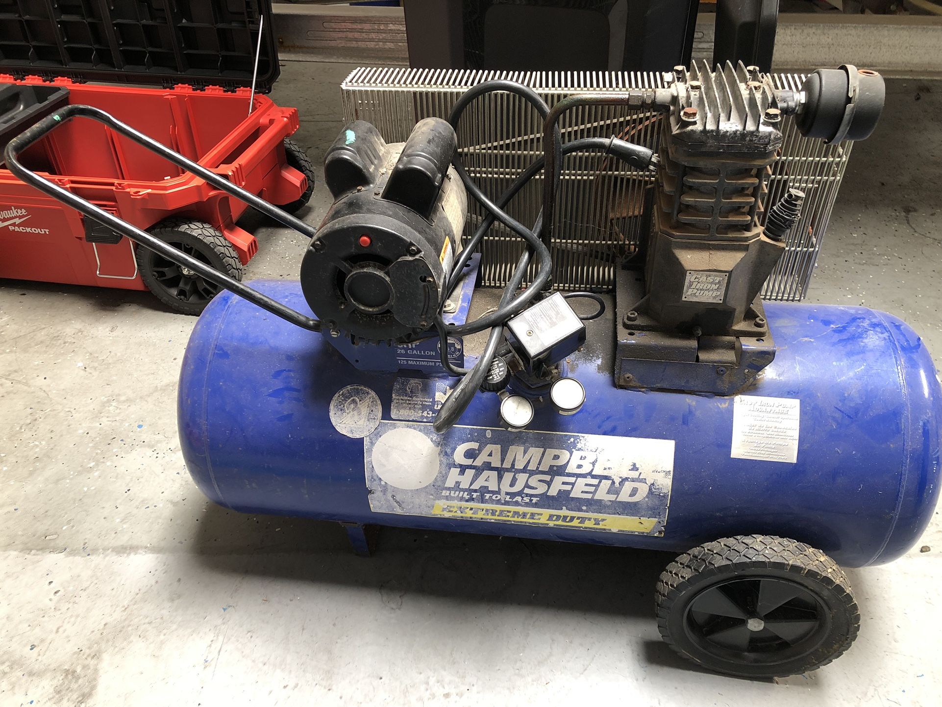Air Compressor Campbell Hausfeld 26 Gallon