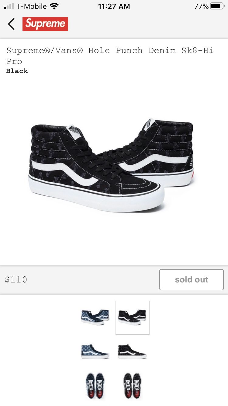 Looking for a size 12 ‘Supreme Vans’