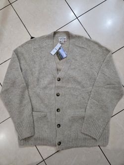 Brand New J.Crew Brushed Wool Cardigan Sweater