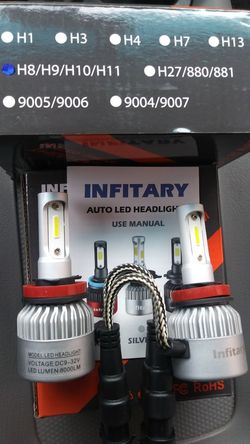 2x LED Headlights, Fog Lights, Daytime Lights, Bulb 6500k 8000 lumens *6 Months Warranty*