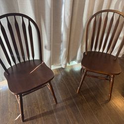 Vintage Wooden Set of Chairs