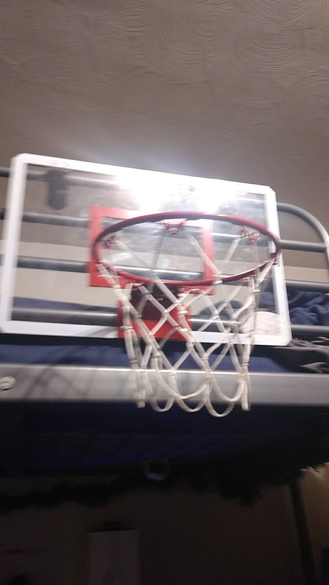 Indoor basketball ball hoop