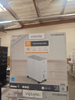 Vissani 25 Pints Dehumidifier 2 Fan 1,500 Sq.ft