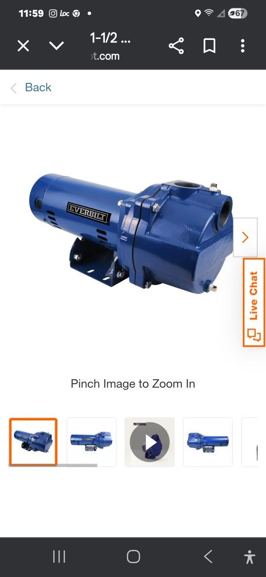 Everbuilt Water/Irrigation Pump