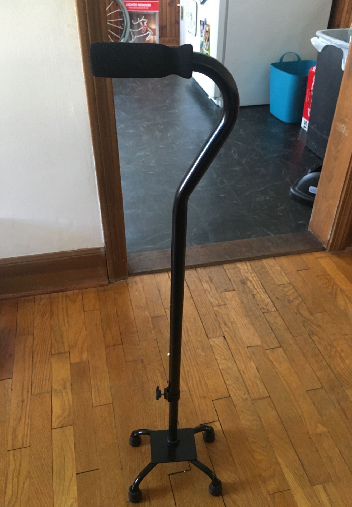 Adjustable walking cane
