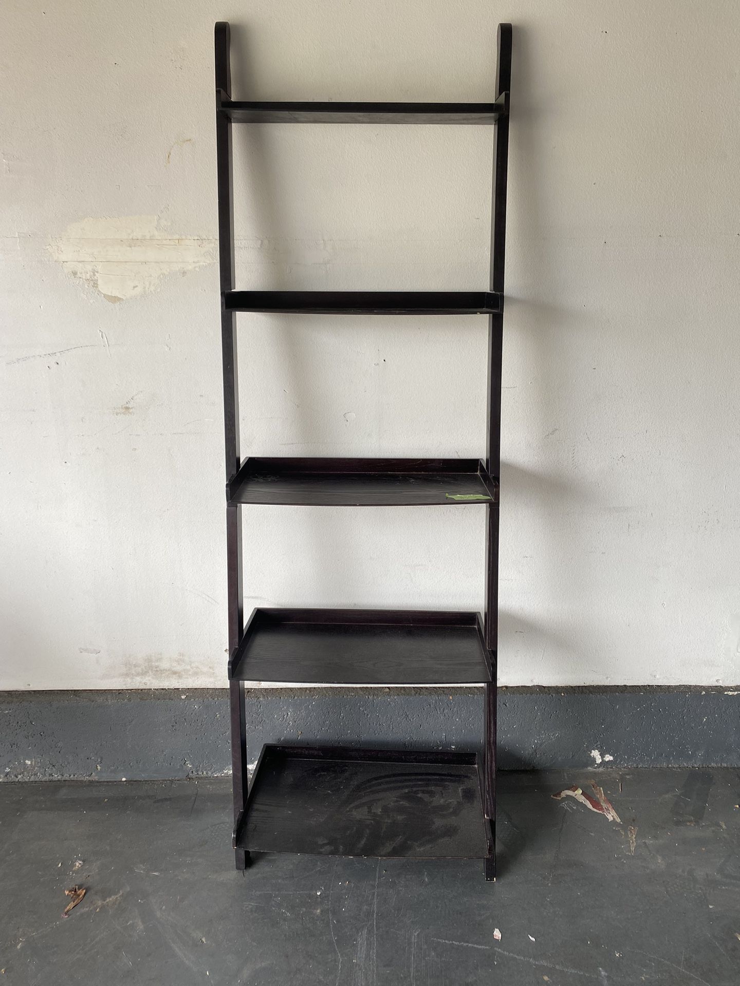 Decor Leaning Ladder Wood Shelf 