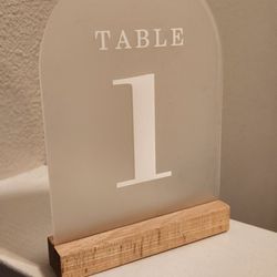 Table Numbers 1-10