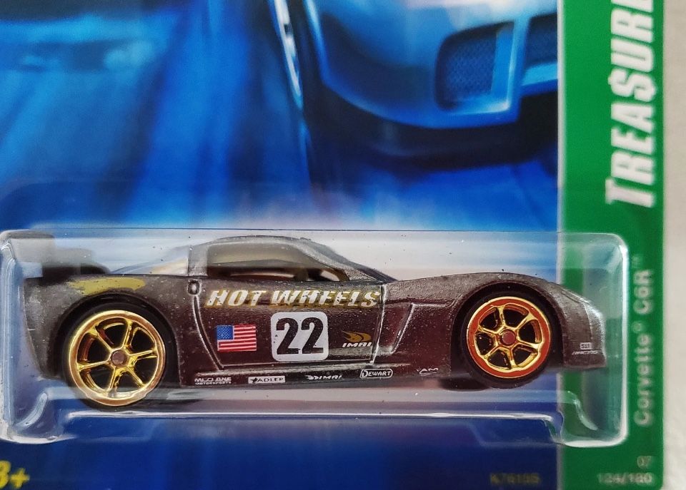2007 Hot Wheels Corvette C6R in Metalflake Gray