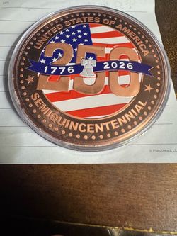USA 250th Semiquincentennial Commemorative Coin 1776–2026