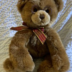Gund Booker Plush Stuffed Teddy Bear With Glasses 44406