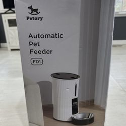 Petory Automatic Pet Cat/Dog Feeder 4L F01 White Slow Feed Mode NEW in The Box 