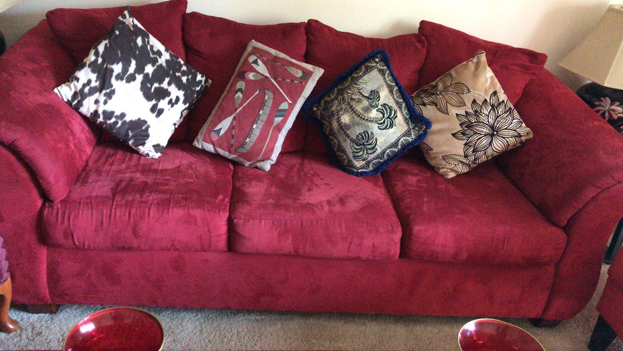 2 Big  Sofa Couch 3 Seats With a coffee table and two end tabls 800$  