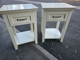2 side tables with drawers WOOD