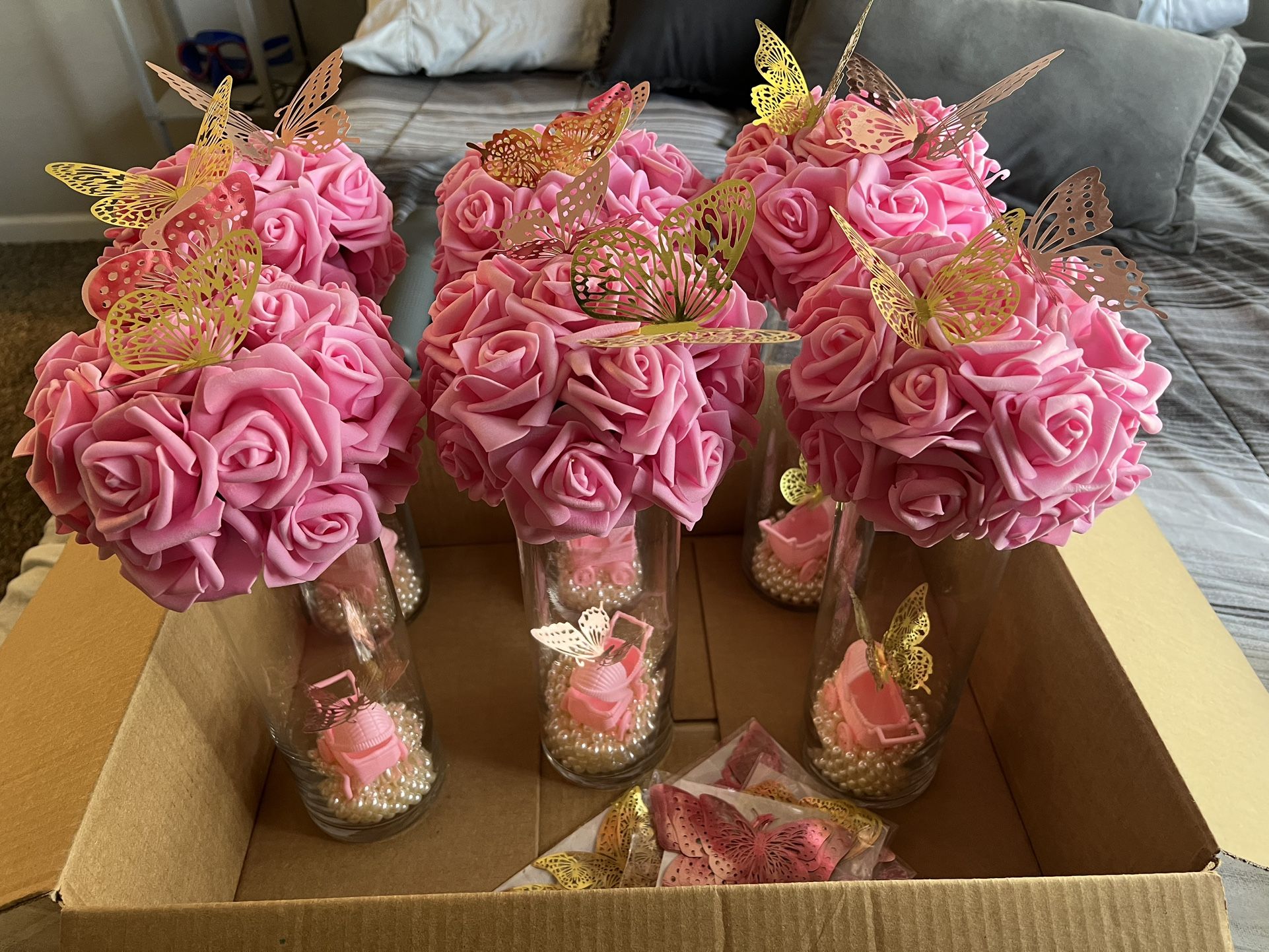 6 Butterfly Centerpieces For Sale