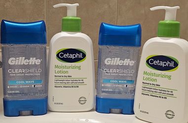 Gillette ClearShield & Cetaphil Lotion Bundle