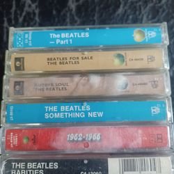 BEATLES CASSETTE TAPES LOT $75 FINAL PRICE READ DESCRIPTION AND SEE ALL PICTURES