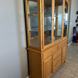China Cabinet And Dining Table