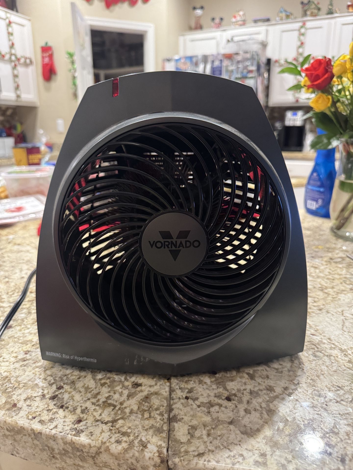 Vornado VH(contact info removed)-Watts Black Indoor Electric Fan Space Heater