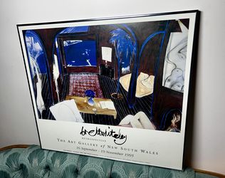 Brett Whiteley “Henri’s Armchair” retrospective gallery poster from 1995