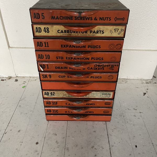 Dorman Interlocking Vintage Metal Parts Bins for Sale in WA