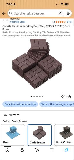 New plastic interlocking tile