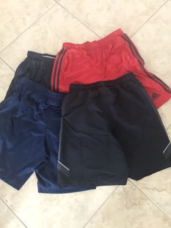 4 pairs adidas/under armour men’s shorts size M