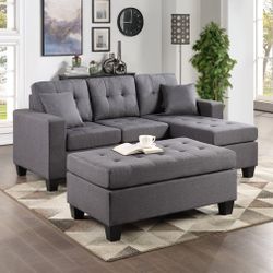 BRAND NEW SECTIONAL FURNITURE WITH OTTOMAN 