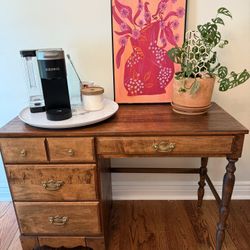 Gorgeous Antique Desk (or coffee Bar!)