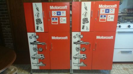 Vintage Motorcraft Pro Mechanics Cabinets