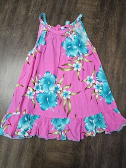 Girls Hawaiian Luau Dress Sz6