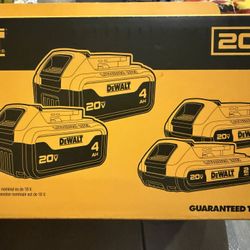 Dewalt 4 Pack Battery 
