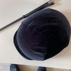 Riding Helmet And Stick Horse
