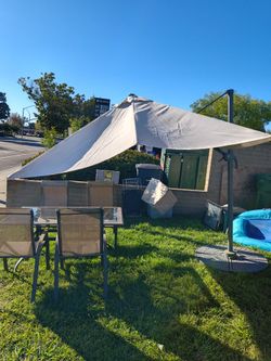 Backyard umbrella