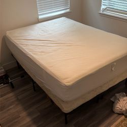 Queen Size Mattress Box Spring and frame