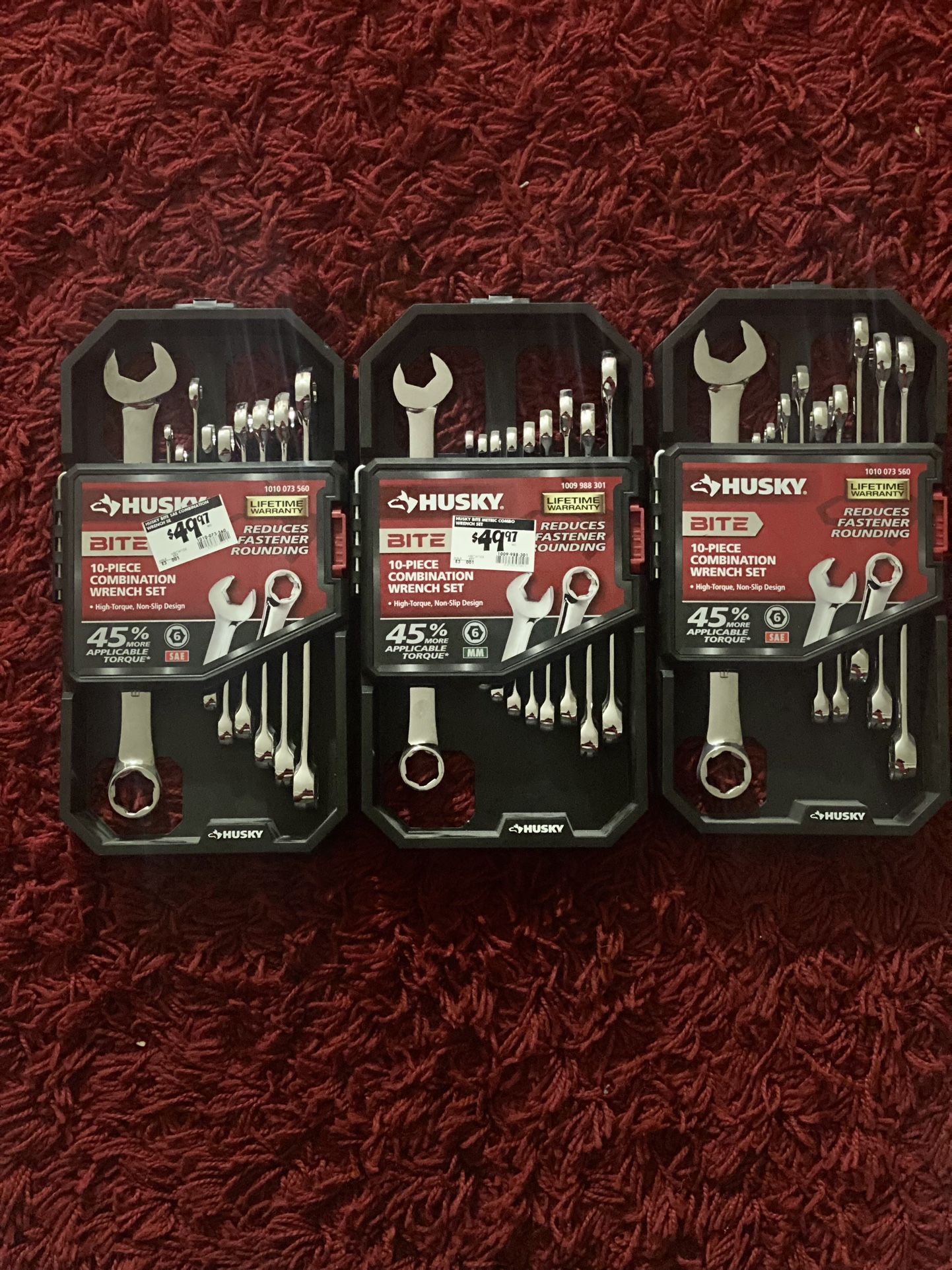 HUSKI BITE SAE Combination Wrench Set (10-Piece