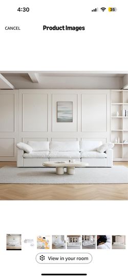 White 3 seater couch