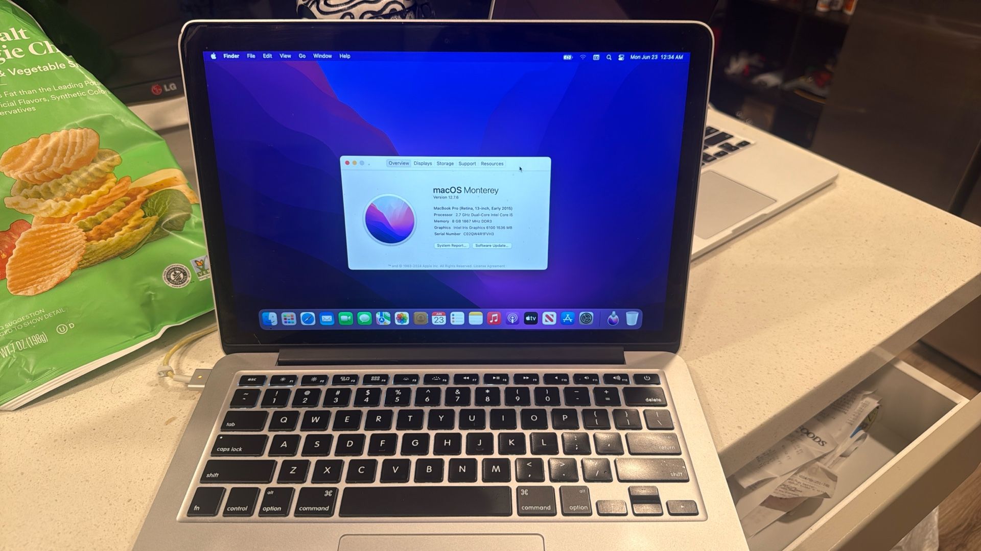 Macbook Pro MacOS monterey 13 Inch 2015