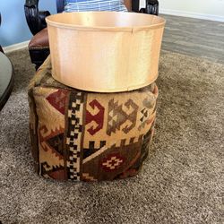 Set of Large Brown & Gold Lamp Shades