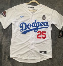 White Los Angeles dodgers Edman World Series jersey