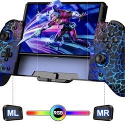 Switch Controller witch Travel Case for Nintendo Switch/OLED, (No Drift, No Deadzone) Hall Effect Joystick Wireless Switch Controller With 9 Lights Co